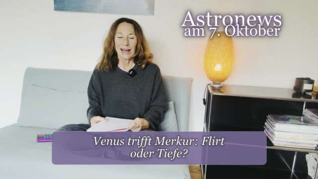 Astronews am 7. Oktober – Venus trifft Merkur: Flirt oder Tiefe?